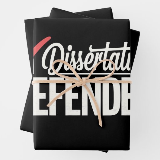 博士後期課程の卒業生を弁護 ラッピングペーパーシート (インサイチュ)