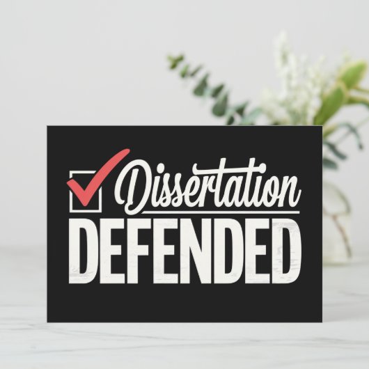 博士後期課程の卒業生を弁護 招待状 (スタンド正面)