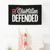 博士後期課程の卒業生を弁護 横断幕 (インサイチュ)