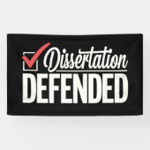 博士後期課程の卒業生を弁護 横断幕 (横)