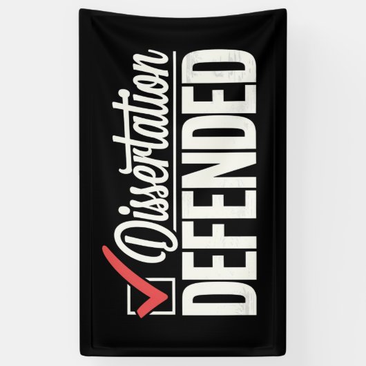 博士後期課程の卒業生を弁護 横断幕 (縦)