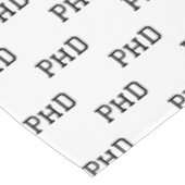 博士後期課程の卒業生ブラック テーブルクロス (アングル)