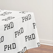 博士後期課程の卒業生ブラック テーブルクロス (インサイチュ)