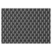 博士後期課程の卒業生ブラック テーブルクロス (正面(横))