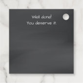 博士後期課程の卒業論文の防衛ギフトラベル フェイバータグ (裏面)