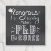 博士後期課程の卒業論文の防衛ギフトラベル フェイバータグ (正面)