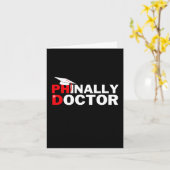 博士後期課程の博士後期課程の卒業生 カード (黄色い花)