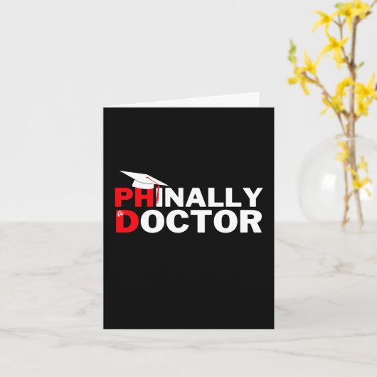 博士後期課程の博士後期課程の卒業生 カード (黄色い花)