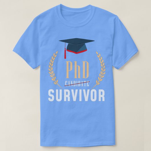 博士後期課程タイトル博士後期課程の学生の修了 Tシャツ (デザイン正面)
