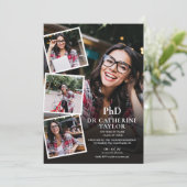 博士後期課程フォトコラージュ卒業パーティーInvitati 招待状 (スタンド正面)