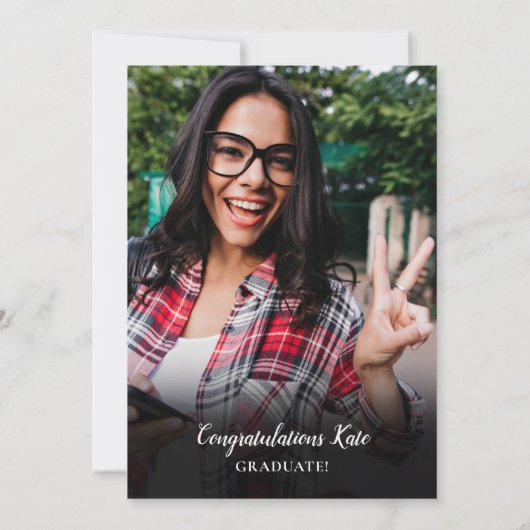 博士後期課程フォトコラージュ卒業パーティーInvitati 招待状 (裏面)