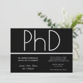 博士後期課程ブラック卒業パーティー 招待状 (スタンド正面)