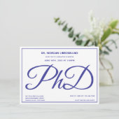博士後期課程ブルーホワイト卒業パーティー 招待状 (スタンド正面)