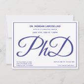 博士後期課程ブルーホワイト卒業パーティー 招待状 (正面)