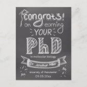 博士後期課程卒業挨拶カルボード大学 ポストカード (正面)