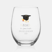 博士後期課程博士号 ステムなしワイングラス (正面)
