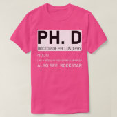 博士後期課程1 Tシャツ (デザイン正面)