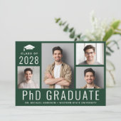 博士後期課程5フォトグリーン卒業パーティー 招待状 (スタンド正面)