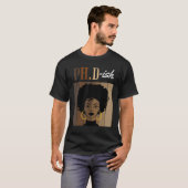 博士後期課程Ish Phd博士後期課程の学生の卒業ブラックAf Tシャツ (正面フル)