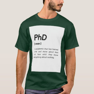 博士後期課程PhD大学院博士Philosophy Defi Tシャツ