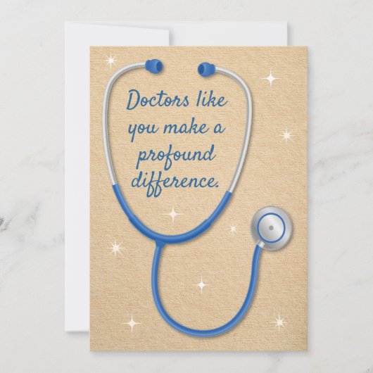 博士感謝していは大きな違いを カード (正面)