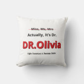 博士課程の卒業実際には、博士のアカデミックおもしろいな クッション (正面)