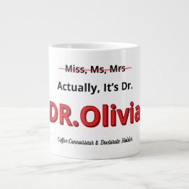 博士課程の卒業実際には、博士のアカデミックおもしろいな ジャンボコーヒーマグカップ