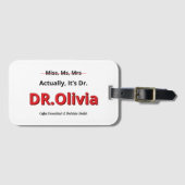 博士課程の卒業実際には、博士のアカデミックおもしろいな ラゲッジタグ (正面横)