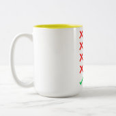 博士課程の卒業 ツートーンマグカップ (左)