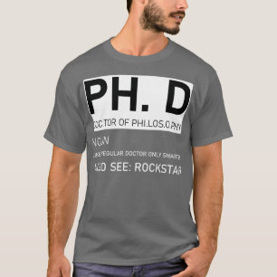 博士課程の哲学 Tシャツ