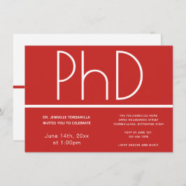 博士課程卒業パーティー招待状 招待状