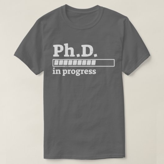博士課程卒業経過バーシャツ1 Tシャツ (デザイン正面)