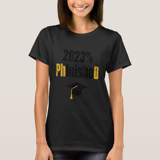 博士課程学生2023博士後期課程修了 Tシャツ (正面)