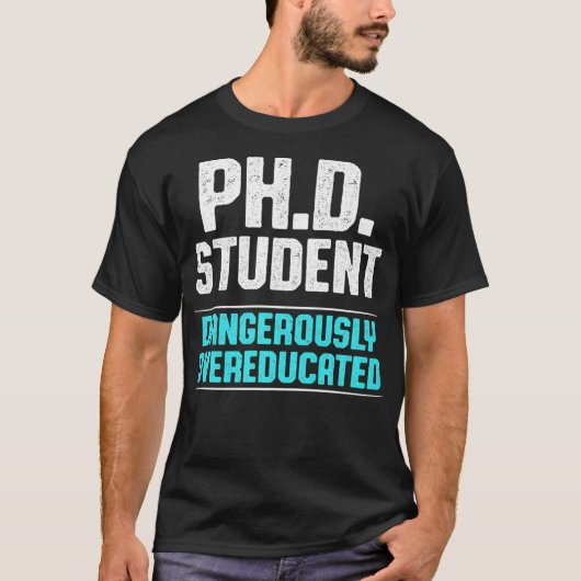 博士課程学生 論文 博士号 卒業 予備 Tシャツ (正面)