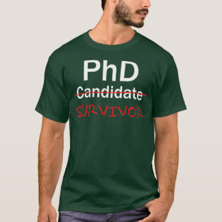 博士課程生おもしろい活者PhD卒業祝の1 Tシャツ
