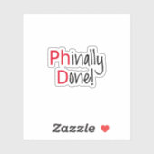 博士課程、卒業 シール (シート)