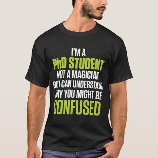 博士課程D学位論文は博士号Graを理解 Tシャツ (正面)