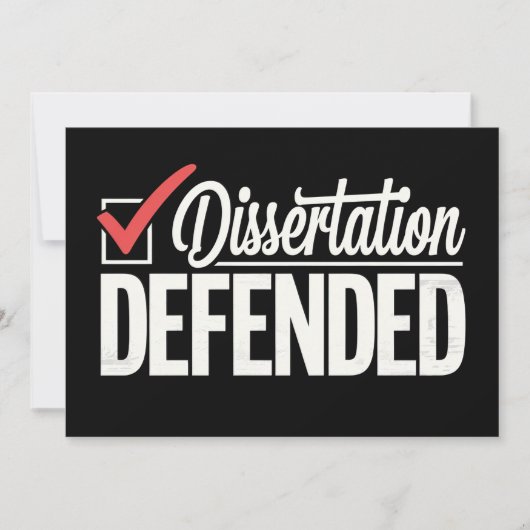 博士論文を無事に答弁した 博士課程修了 卒業 招待状 (正面)