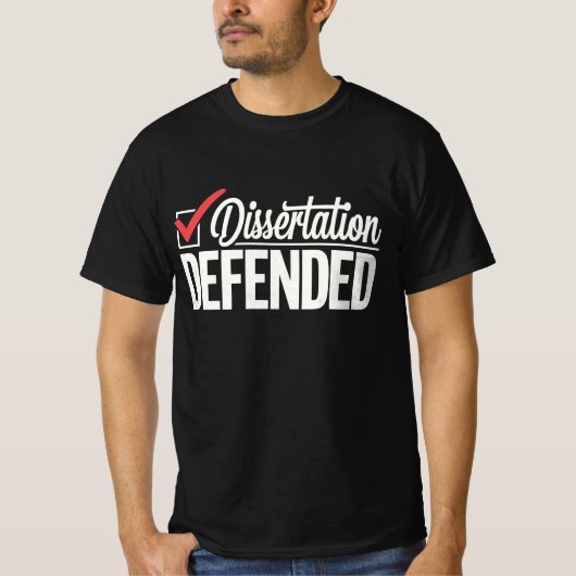 博士論文審査合格 博士課程修了 卒業 Tシャツ (正面)