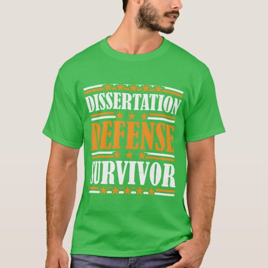 博士論文弁論サバイバー家族 Tシャツ (正面)