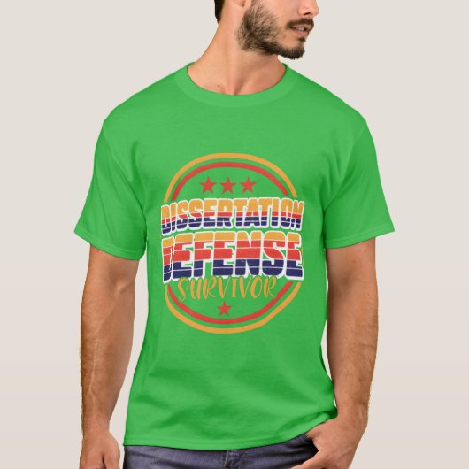 博士論文弁論サバイバー フレンズ Tシャツ (正面)