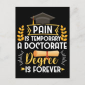 博士論文防衛博士課程の卒業 ポストカード (正面)