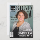 博士院撮影トレンディー雑誌表紙 案内状 (正面)