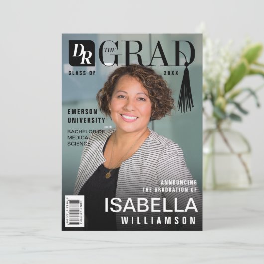 博士院撮影トレンディー雑誌表紙 案内状 (スタンド正面)