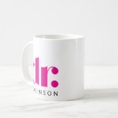 博士[名前をカスタムする] コーヒーマグカップ (正面左)