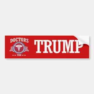 博士FOR TRUMP バンパーステッカー