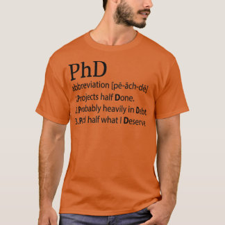 博士PhD哲学タイトルギフト Tシャツ