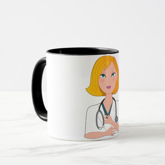 博士With Stehoscope Mug マグカップ (正面左)