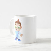 博士With Stethoscope コーヒーマグカップ (正面左)