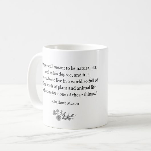 『博物学者になる予定の』シャーロット・メイソン・マグ コーヒーマグカップ (正面左)